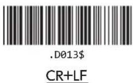 .D013$ CR+LF
