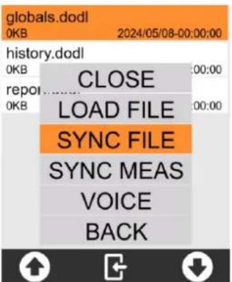 Senseca XPT801 - Manual cloud synchronisation of data files - 1