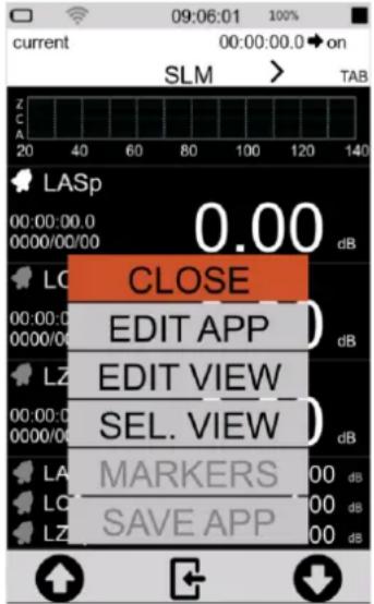 Senseca XPT801 - Context menu - 1
