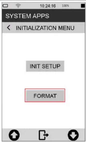 Senseca XPT801 - Formatting from device - 1