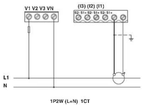 V1 V2 V3 VN (I3) (I2) (I1) S2- S1+ S2- S1+ S2- S1+ L1 N 1P2W (L+N) 1CT