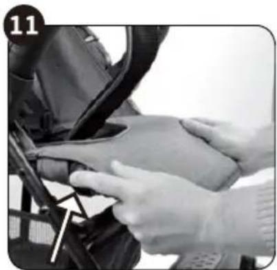 Beemoo Move Shopper - EINSTELLUNG DER RÜCKENLEHNE - 3