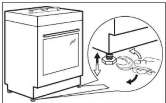 AEG CIB54003BW - Justering af apparatet - 1