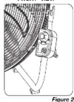 Lasko Max Performance 2265QM - HANGING FAN ON WALL BRACKET - 3