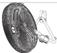 Lasko Max Performance 2265QM - HANGING FAN ON WALL BRACKET - 6