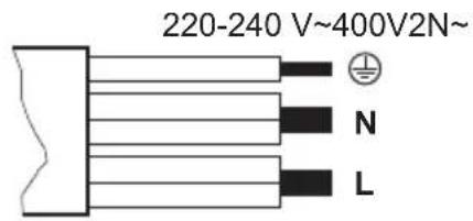 220-240 V~400V2N~ N L