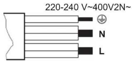220-240 V~400V2N~ N L