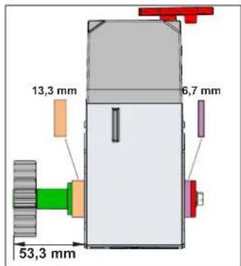 13,3 mm 6,7 mm 53,3 mm