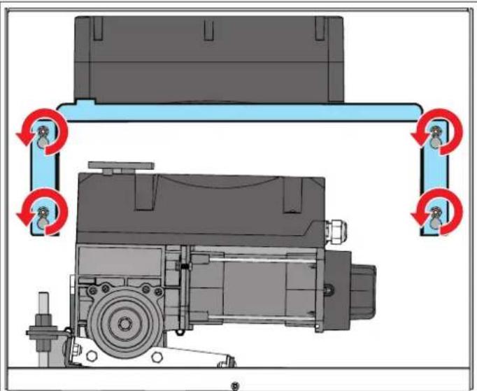 Sommer GIGAslide 1800 - Removing the control unit carrier - 1
