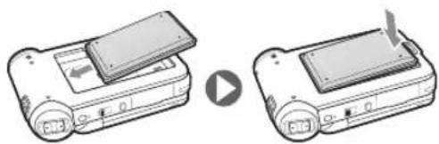 SAMSUNG SC-X110L - To eject the battery pack - 1