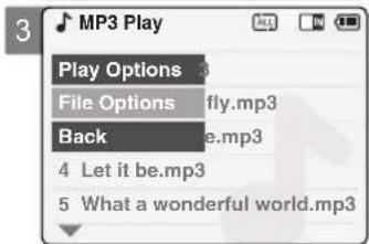MP3 Play Play Options File Options fly.mp3 Back 4 Let it be.mp3 5 What a wonderful world.mp3
