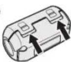 SAMSUNG SC-X110L - Attaching the Ferrite Core - 1
