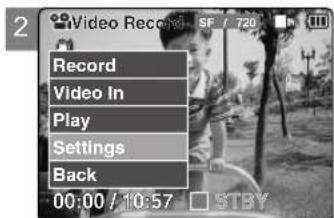 2 Record Video In Play Settings Back 00:00 / 10:57