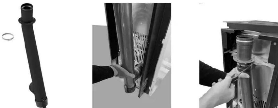 Ecoteck Cristal Plus 9 - MONTERING AF SÆT PÅ ∅VRE UDLEDNING (LIFE 9 - CRISTAL PLUS 9 - ICON PLUS 9 - STEEL 9) - 2