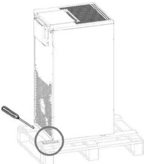 Ecoteck Cristal Plus 9 - AFMONTERING AF OVNEN FRA PALLEN - 1