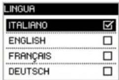 LINGUA ITALIANO ENGLISH FRANÇAIS DEUTSCH