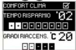 COMFORT CLIMA TEMPORISPARNIO '02 GRADI RIAACCENS. °C 20