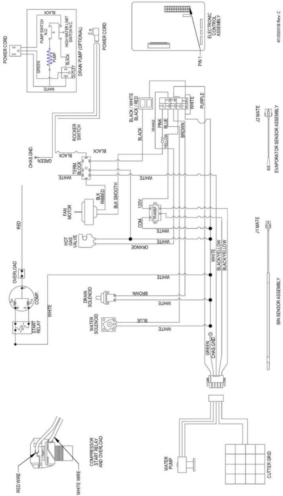 U-Line URCC115-SS81A - The ice machine is running but not producing ice: - 1