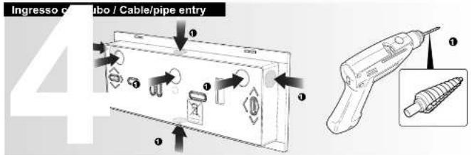 Ingresso c/ Cubo / Cable/pipe entry 4