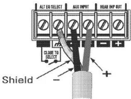 QSC DCM 10D - Auxiliary Input Connection - 3