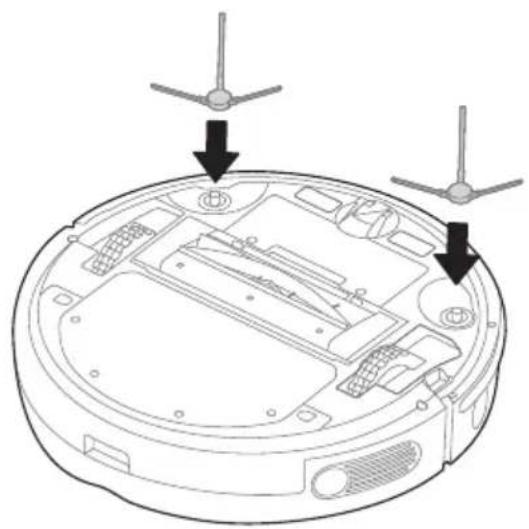 LERAN ROBOT D7 LMAX - Installing the Side Brushes - 1