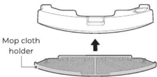 Mop cloth holder