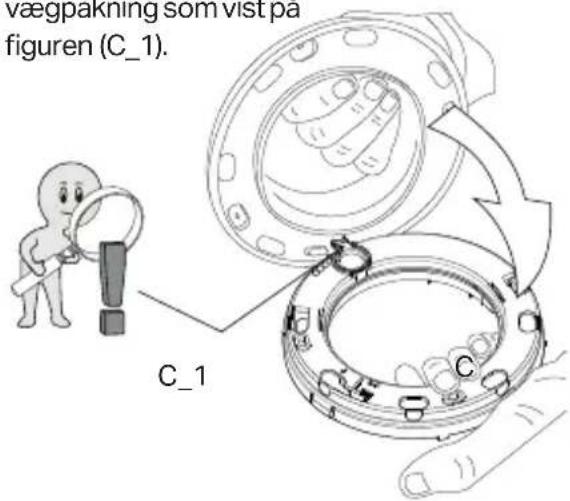 vægpakning som vist på figuren (C_1). C_1