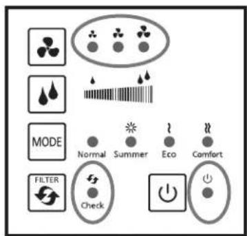 MODE Normal Summer Eco Comfort FILTER Check