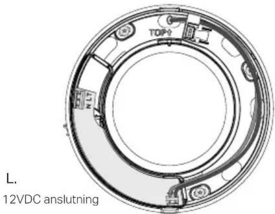 L. 12VDC anslutning