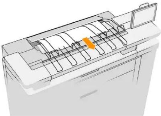 HP PageWide XL 4700 - Papirstop i scanneren (kun MFP) - 1