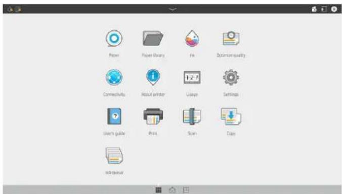HP PageWide XL 4700 - Startskærmbilleder - 3
