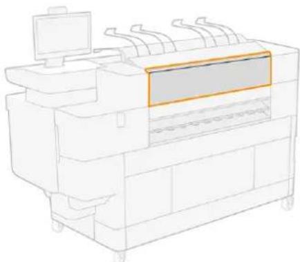 HP PageWide XL 4700 - Papirstop i topstableren (kun PWXL 3920/3950 MFP og 4200/4250 SF & MFP) - 4