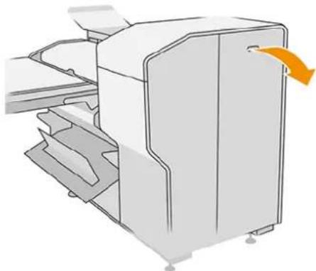 HP PageWide XL 4700 - Papirstop i stien til zigzagfoldning (kun HP F40-foldemaskine) - 4