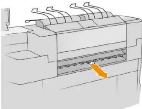 HP PageWide XL 4700 - Papirstop i input til foldemaskine (HP F60- og HP F70-foldemaskiner) - 3