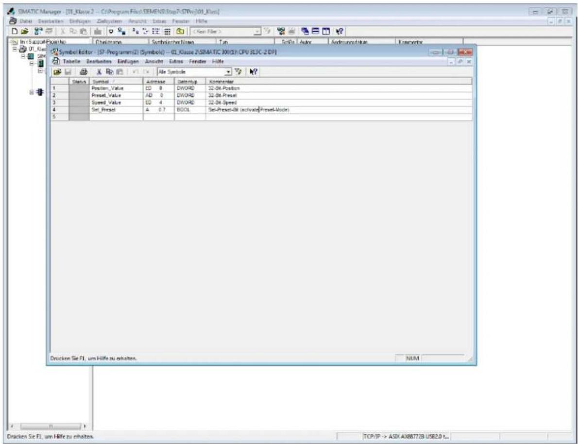 Wachendorff WDGA 58E - Creating the Symbol Table - 2