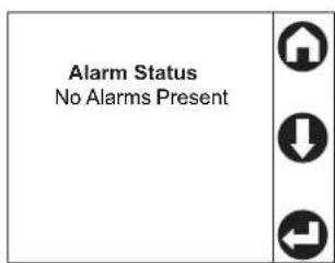 Alarm Status No Alarms Present