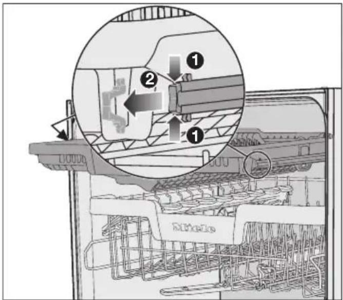 MIELE G 7299 SCVi XXL - Bestikbakken tages ud (hvis den forefindes) - 1