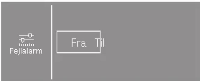 Fejlalarm Fra. Til