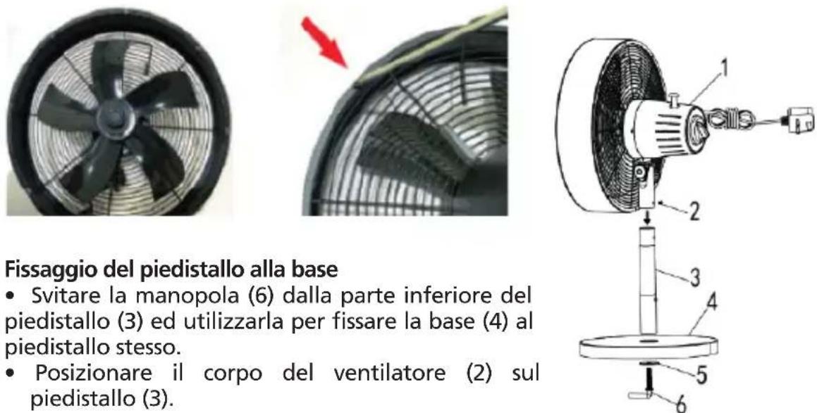 Innoliving INN-530B - Fissaggio delle griglie e delle pale - 3