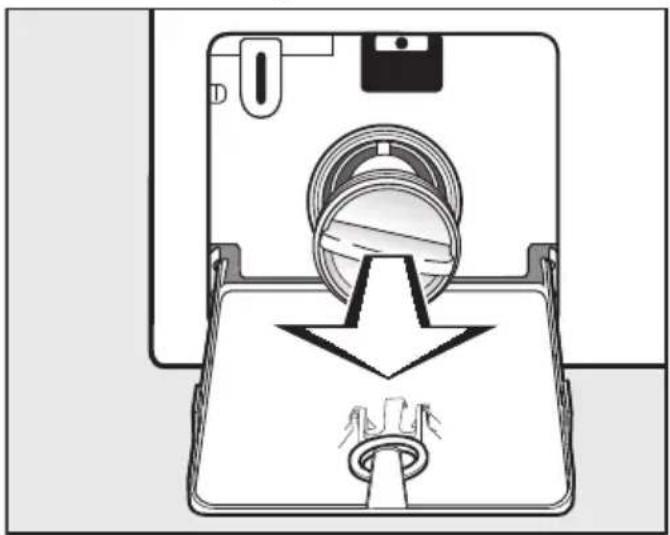 MIELE WEG675 WCS - Filteret tømmes - 2