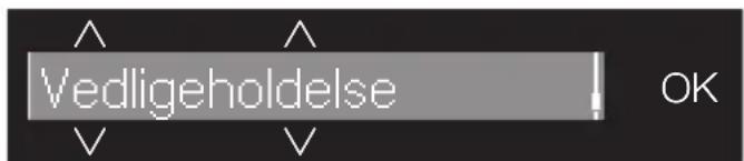 Vedligeholdelse OK