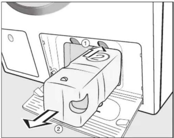 MIELE WEG895 WCS - Beholder udskiftes - 1