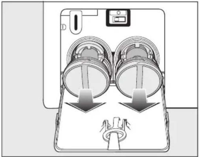MIELE WEG895 WCS - Filteret tømmes - 2