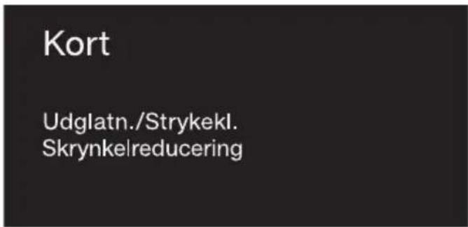 Kort Udglatn./Strykekl. Skrynkelreducing