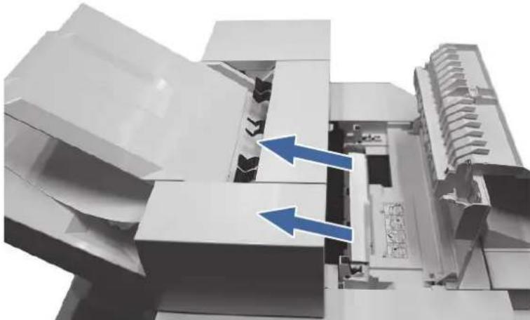 HP Color LaserJet Enterprise Flow MFP M6800zfsw - or 13.47 Punch jam error in the Floor-standing finisher - 4