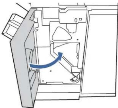 HP Color LaserJet Enterprise Flow MFP M6800zfsw - Remove and replace the staple cartridge in the finisher - 6