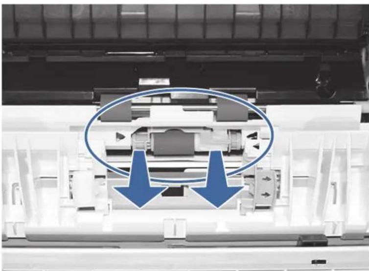 HP Color LaserJet Enterprise Flow MFP M6800zfsw - 13.A4 jam error in Tray 4 (2,100 sheet feeder HCI) - 13