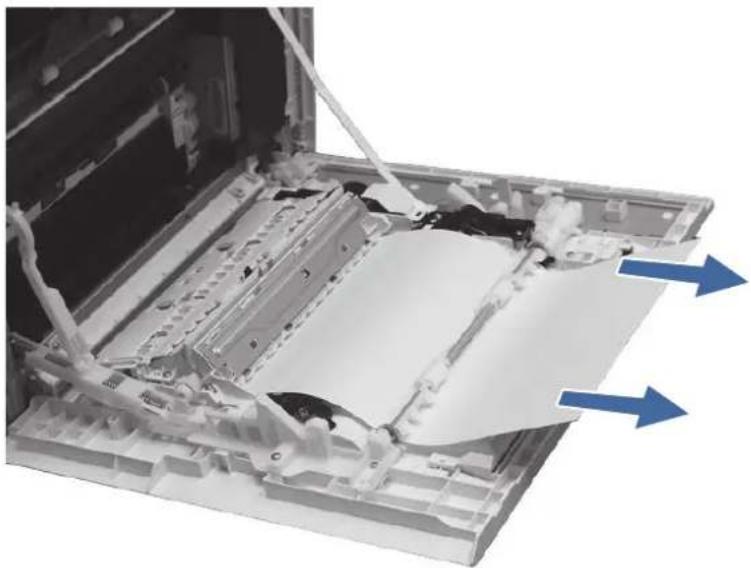 HP Color LaserJet Enterprise Flow MFP M6800zfsw - 13.D3 jam errors in the duplexer - 3