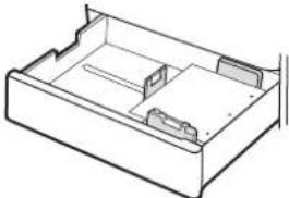 HP Color LaserJet Enterprise Flow MFP M6800zfsw - Tray 2 and the optional 550-sheet trays paper orientation - 11