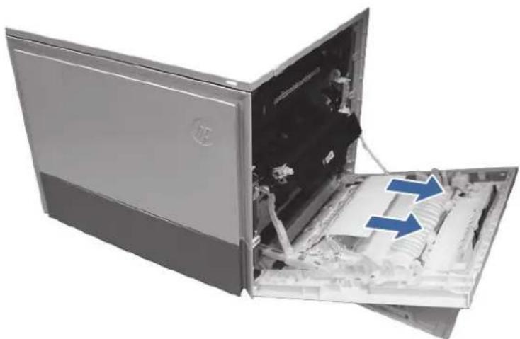 HP Color LaserJet Enterprise Flow MFP M6800zfsw - 13.B2.D1 jam error in Tray 1 (multipurpose tray) - 2